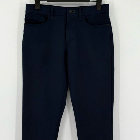 Public Rec Dealmaker Work Day Pants Slim Straight Fit Navy Blue Men 30x30 - Picture 2 of 9